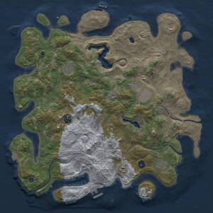 Thumbnail Rust Map: Procedural Map, Size: 4250, Seed: 2117728559, 13 Monuments