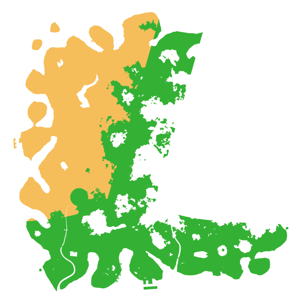 Biome Rust Map: Procedural Map, Size: 4500, Seed: 1991590175