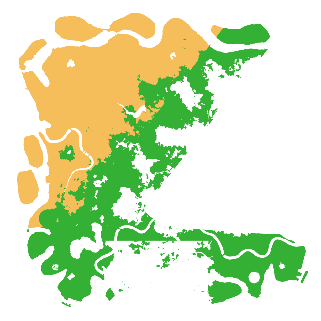 Biome Rust Map: Procedural Map, Size: 5000, Seed: 2143772374