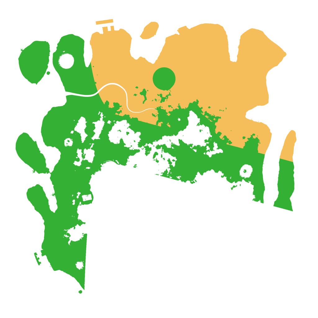 Biome Rust Map: Procedural Map, Size: 3700, Seed: 2561