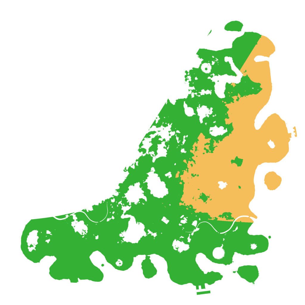 Biome Rust Map: Procedural Map, Size: 4500, Seed: 17393395