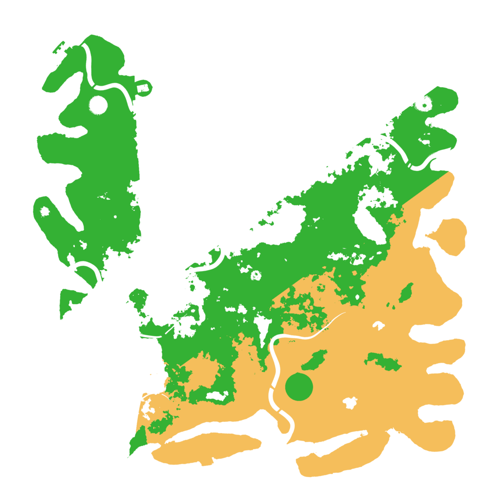Biome Rust Map: Procedural Map, Size: 4800, Seed: 551222045