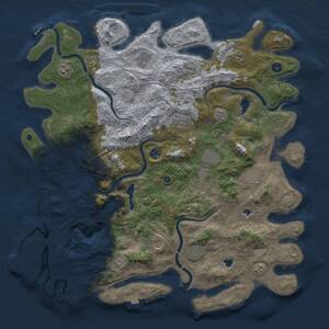Thumbnail Rust Map: Procedural Map, Size: 4800, Seed: 551222045, 17 Monuments