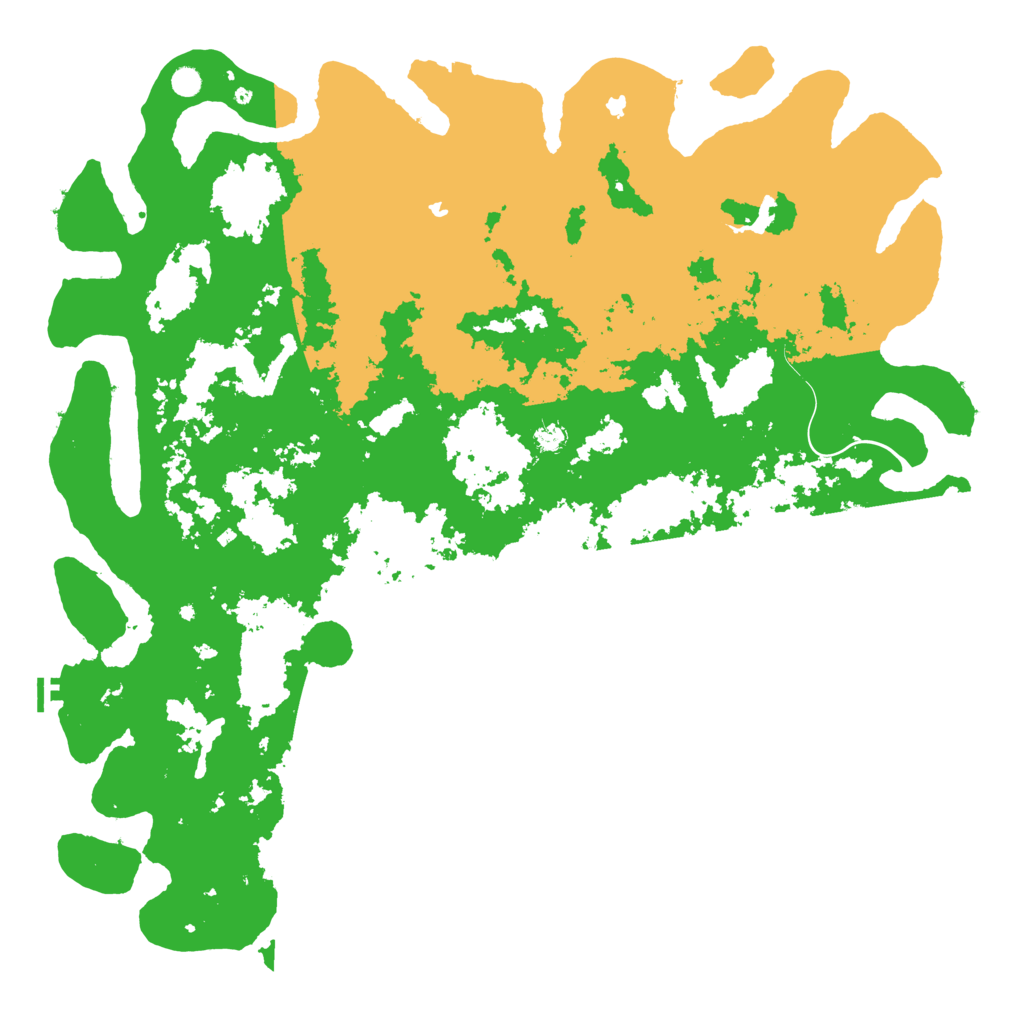 Biome Rust Map: Procedural Map, Size: 6000, Seed: 1241167500