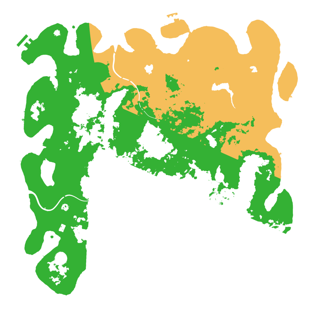 Biome Rust Map: Procedural Map, Size: 4500, Seed: 127864782