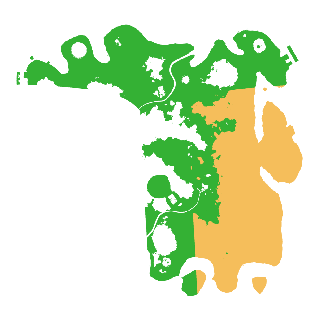 Biome Rust Map: Procedural Map, Size: 3600, Seed: 6325