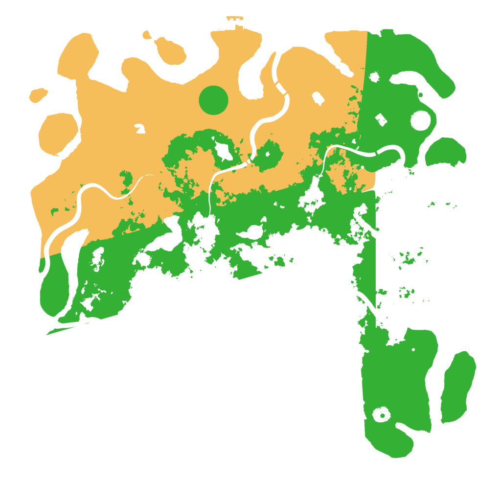 Biome Rust Map: Procedural Map, Size: 4500, Seed: 480323316