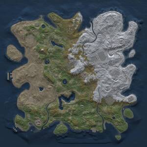 Thumbnail Rust Map: Procedural Map, Size: 4250, Seed: 499779416, 16 Monuments