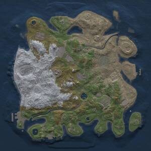 Thumbnail Rust Map: Procedural Map, Size: 3750, Seed: 1446355048, 16 Monuments