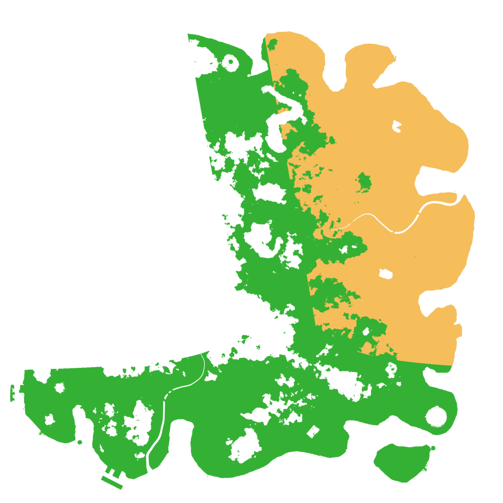Biome Rust Map: Procedural Map, Size: 4500, Seed: 18721175