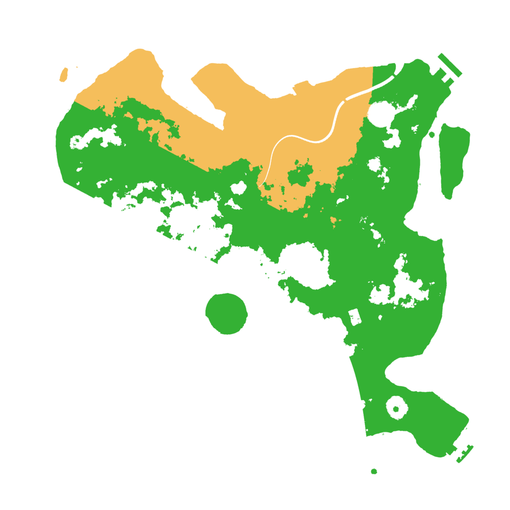 Biome Rust Map: Procedural Map, Size: 3500, Seed: 2135001581