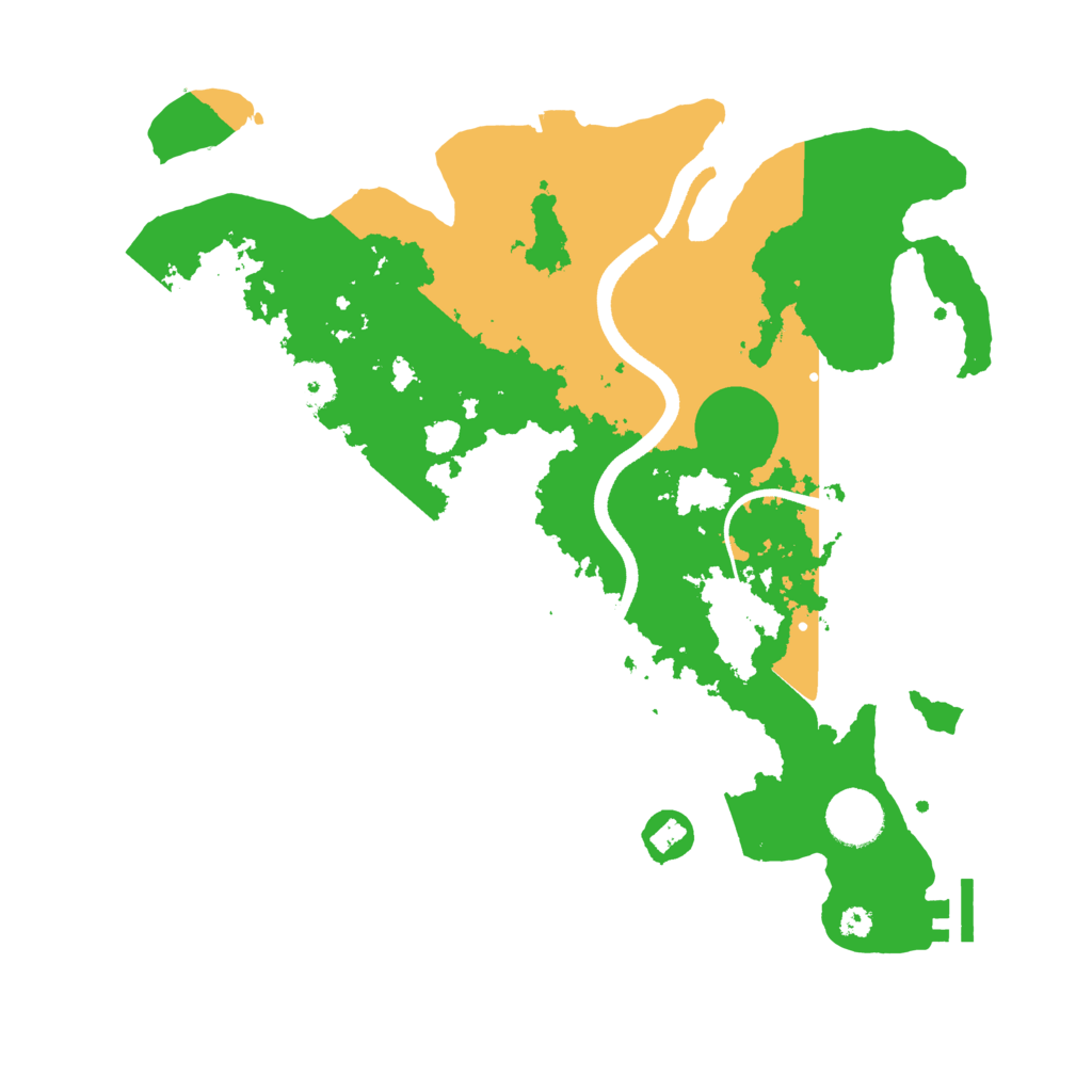 Biome Rust Map: Procedural Map, Size: 3500, Seed: 2050995699