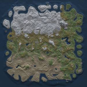 Thumbnail Rust Map: Procedural Map, Size: 5500, Seed: 47289163, 17 Monuments