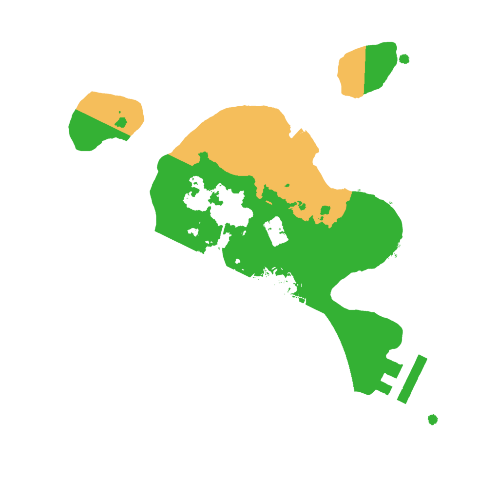 Biome Rust Map: Procedural Map, Size: 2000, Seed: 35663