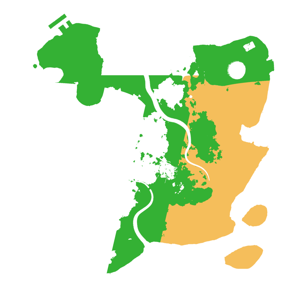 Biome Rust Map: Procedural Map, Size: 3000, Seed: 87136