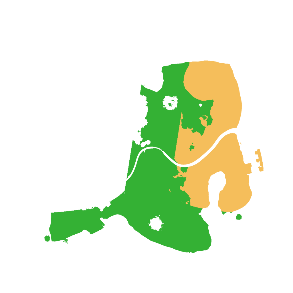 Biome Rust Map: Procedural Map, Size: 2000, Seed: 521929073