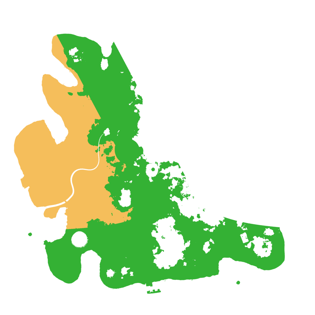 Biome Rust Map: Procedural Map, Size: 3500, Seed: 550693336
