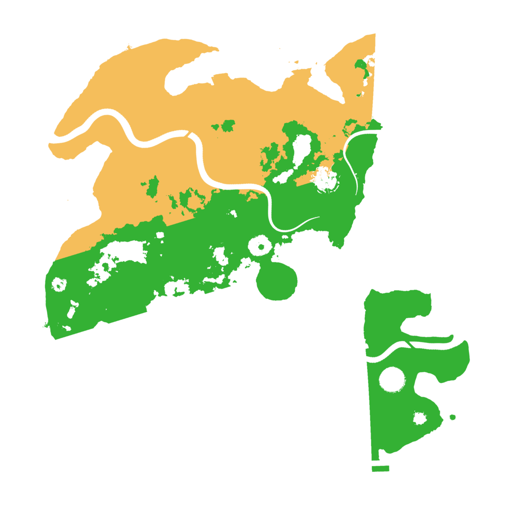 Biome Rust Map: Procedural Map, Size: 3500, Seed: 617474686