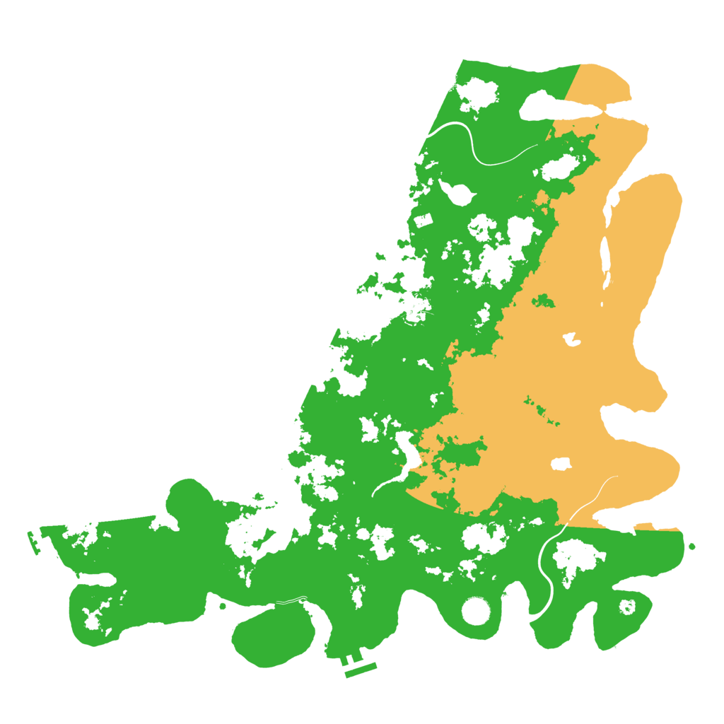 Biome Rust Map: Procedural Map, Size: 4500, Seed: 774959560