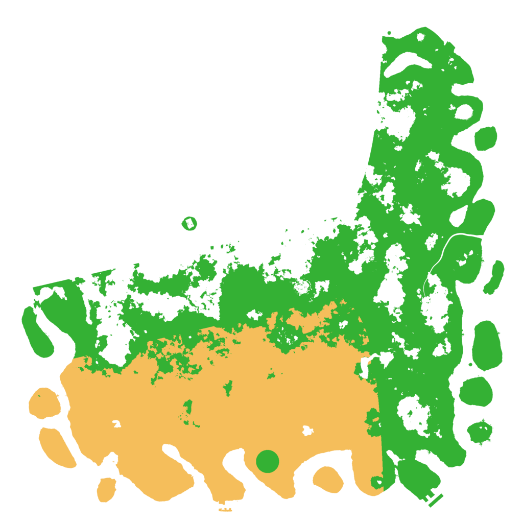 Biome Rust Map: Procedural Map, Size: 6000, Seed: 727334628