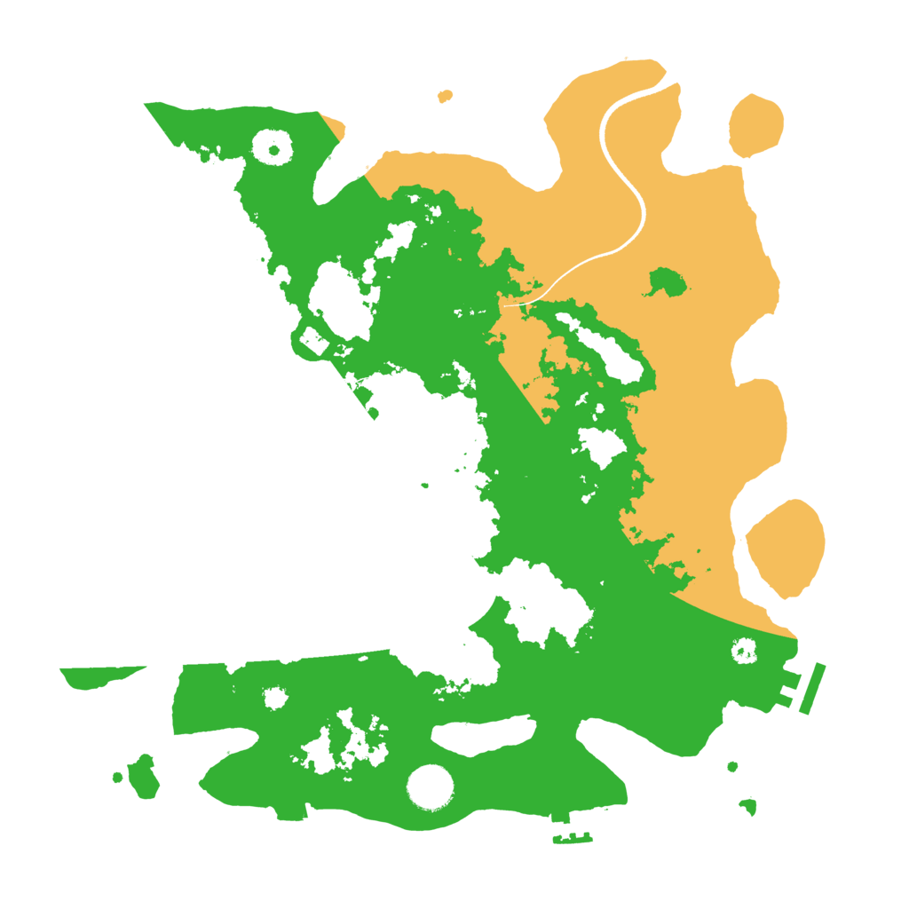 Biome Rust Map: Procedural Map, Size: 3500, Seed: 584940302
