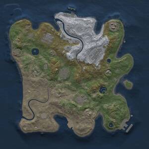 Thumbnail Rust Map: Procedural Map, Size: 3100, Seed: 1182190229, 13 Monuments