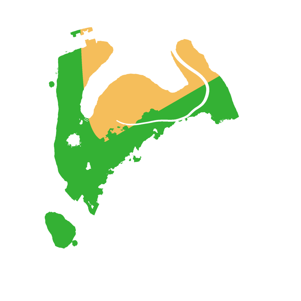 Biome Rust Map: Procedural Map, Size: 2068, Seed: 2103127202