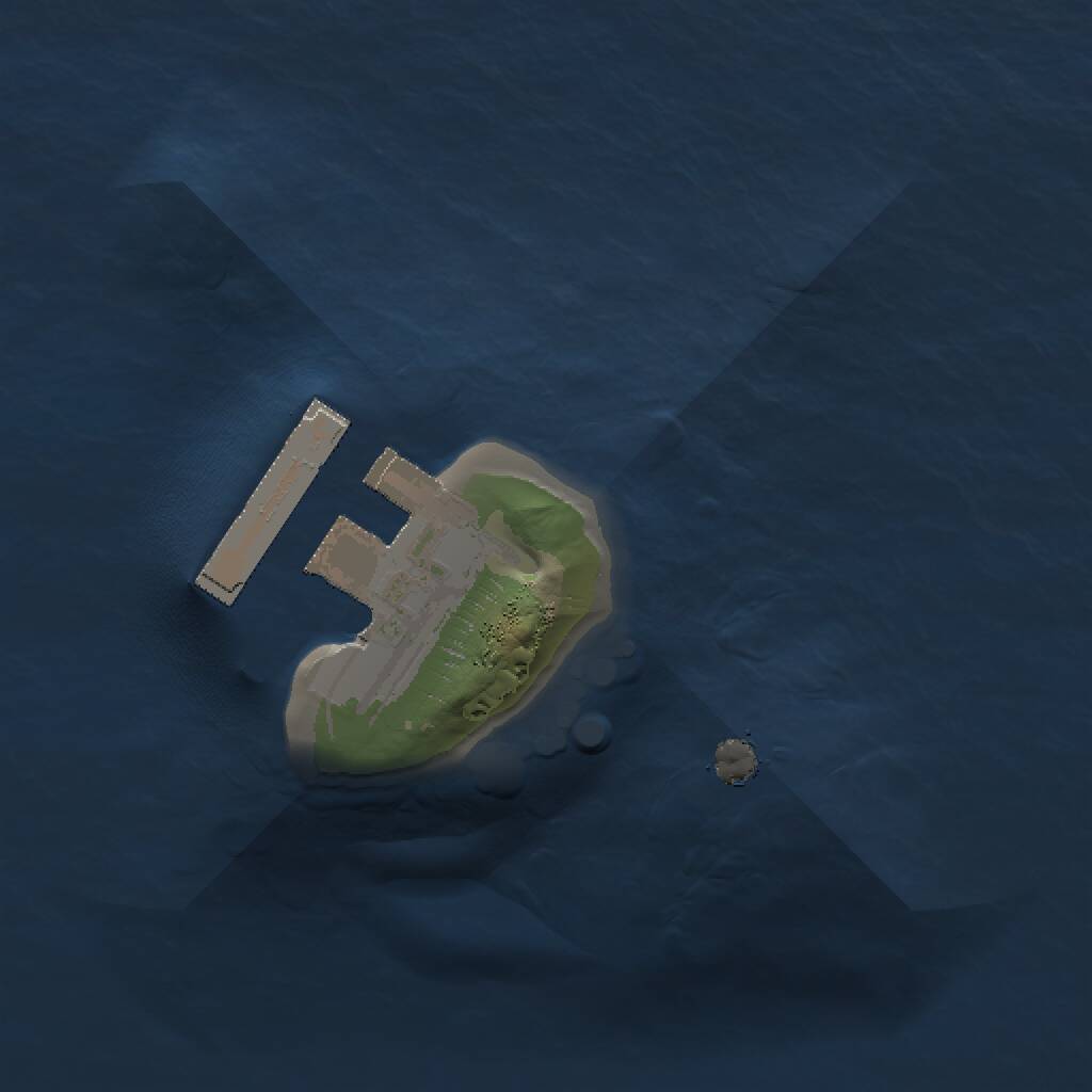 Rust Map: Procedural Map, Size: 1000, Seed: 2143772374, 2 Monuments