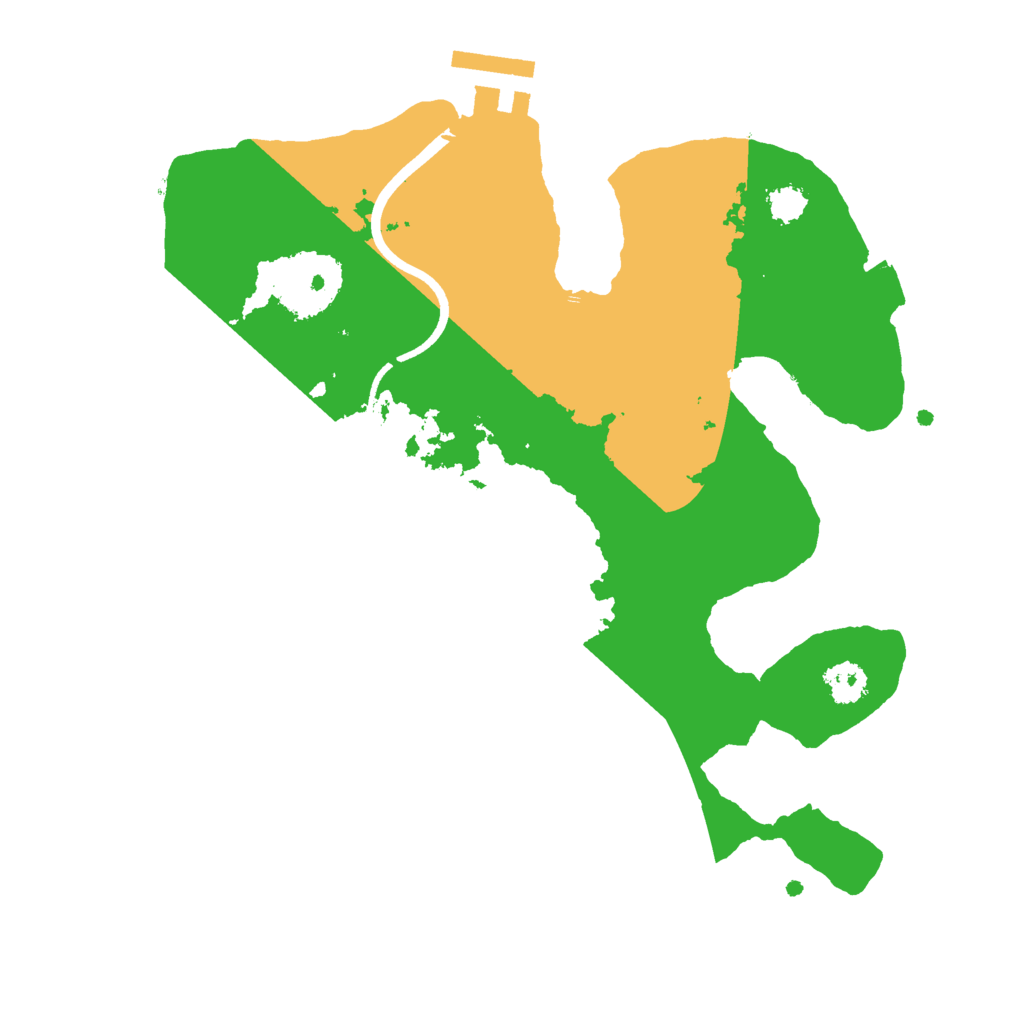 Biome Rust Map: Procedural Map, Size: 2500, Seed: 330839122