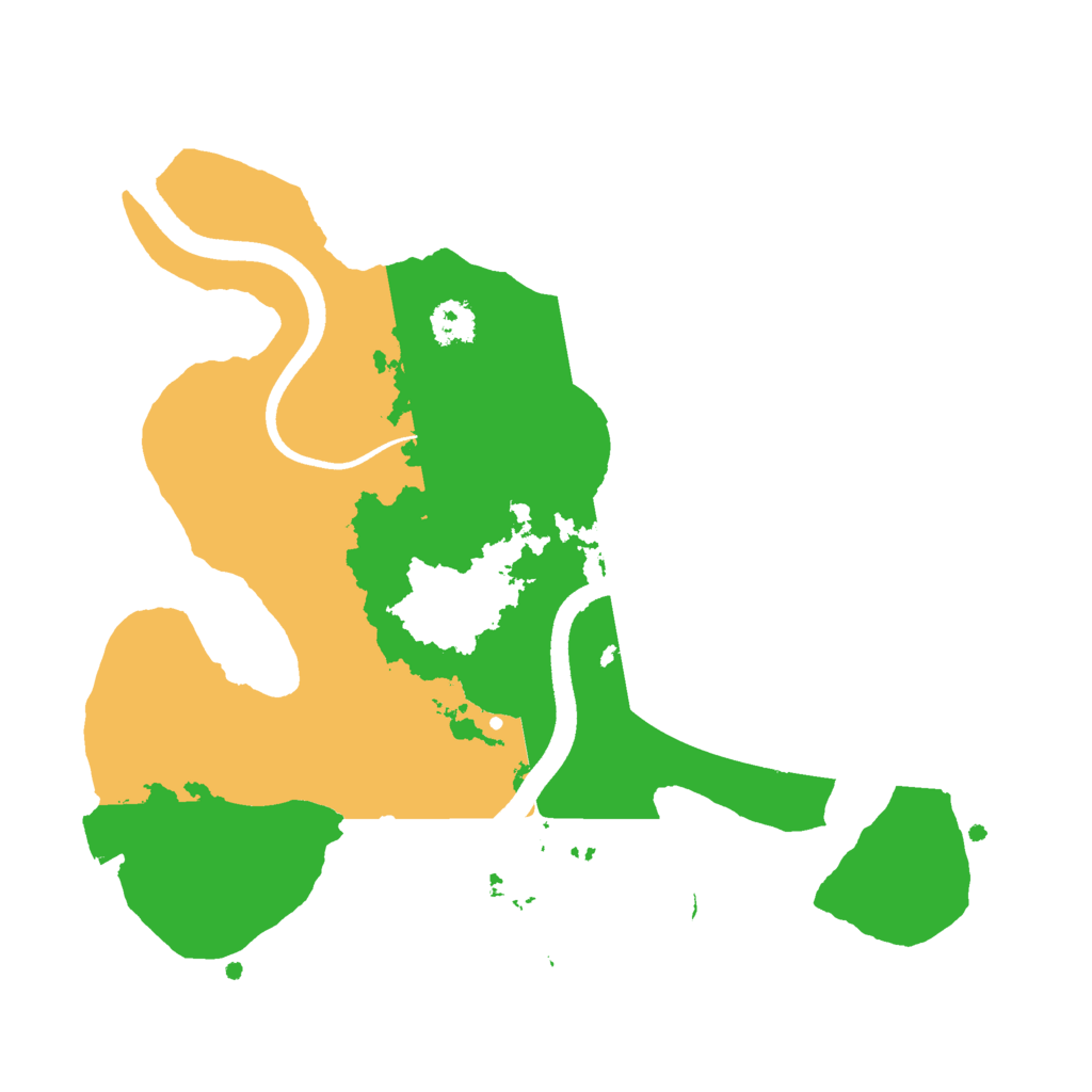 Biome Rust Map: Procedural Map, Size: 2500, Seed: 2040858079