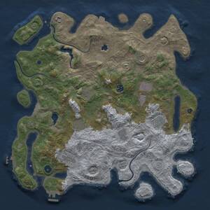 Thumbnail Rust Map: Procedural Map, Size: 4250, Seed: 803922363, 16 Monuments