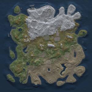 Thumbnail Rust Map: Procedural Map, Size: 4250, Seed: 695588943, 15 Monuments