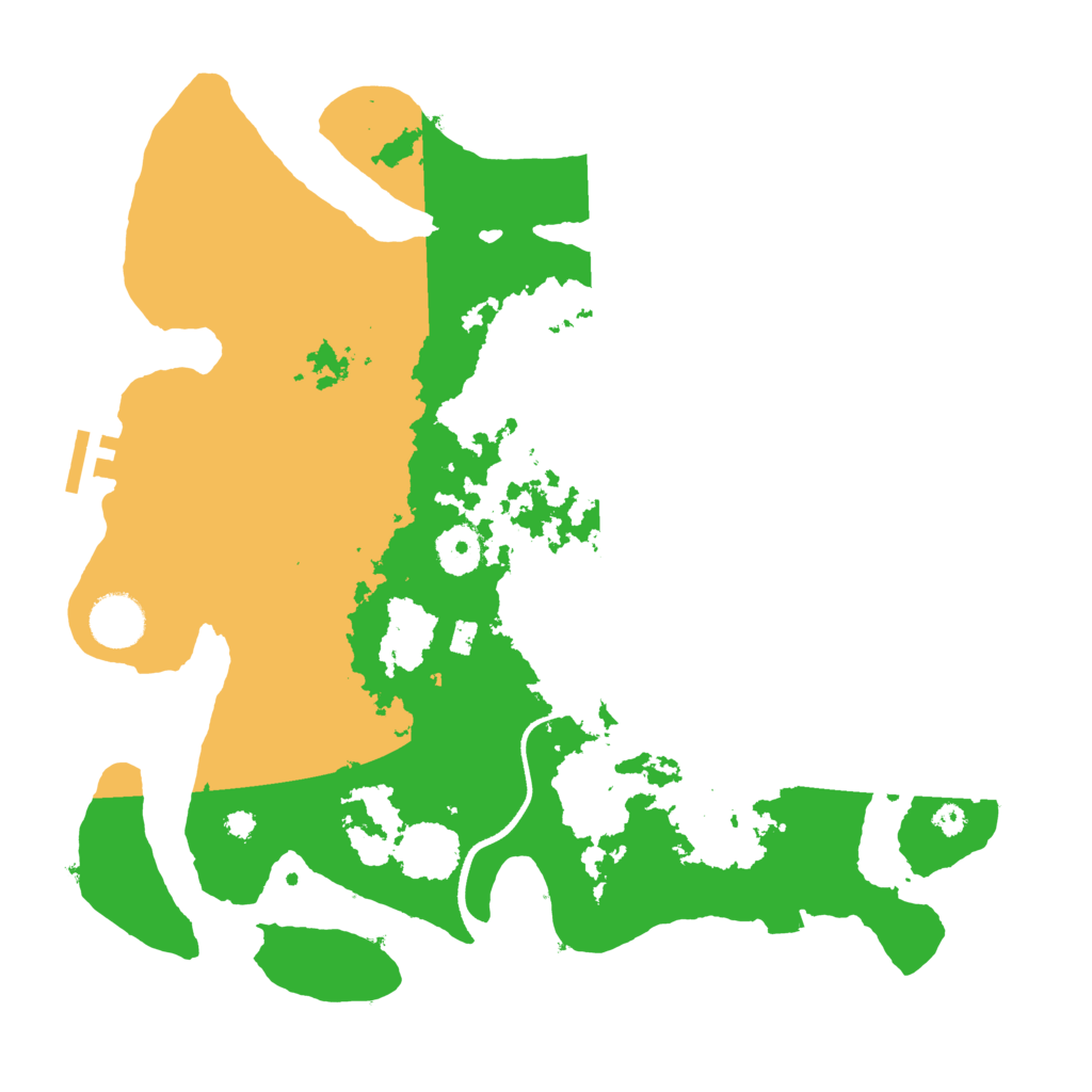 Biome Rust Map: Procedural Map, Size: 3500, Seed: 646454545