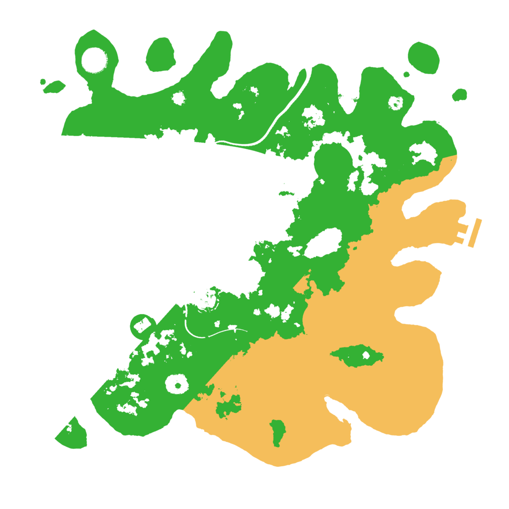 Biome Rust Map: Procedural Map, Size: 3500, Seed: 515042477