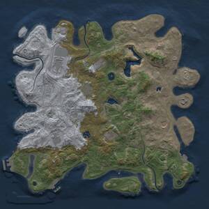Thumbnail Rust Map: Procedural Map, Size: 4250, Seed: 1314269583, 15 Monuments
