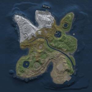 Thumbnail Rust Map: Procedural Map, Size: 2000, Seed: 1796357621, 6 Monuments