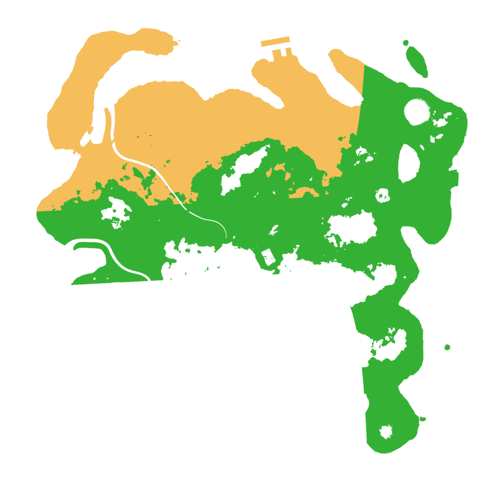 Biome Rust Map: Procedural Map, Size: 3500, Seed: 627541760