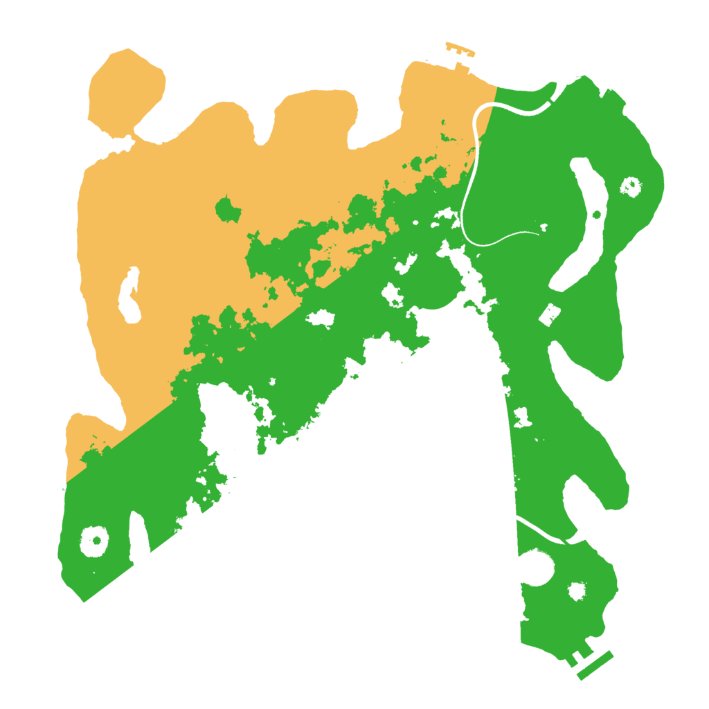 Biome Rust Map: Procedural Map, Size: 3500, Seed: 858107186