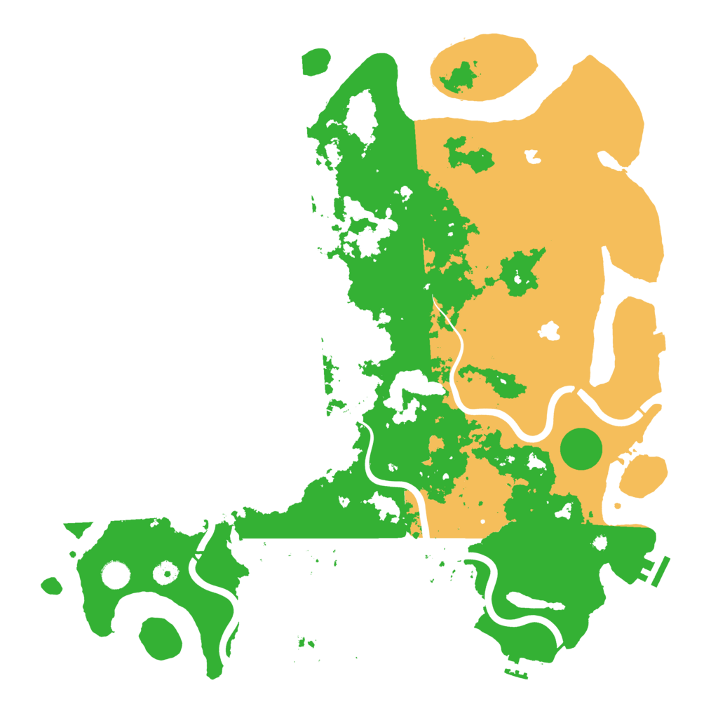 Biome Rust Map: Procedural Map, Size: 4500, Seed: 458263129