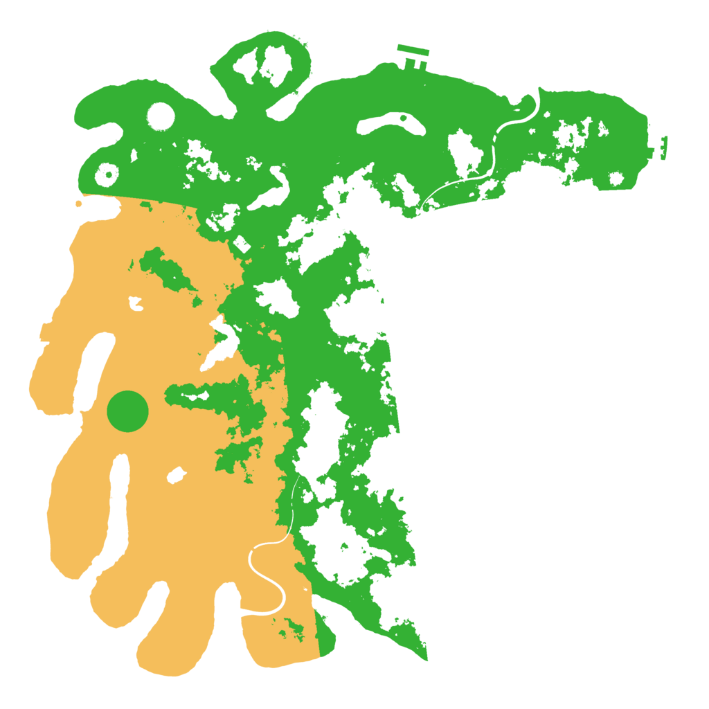 Biome Rust Map: Procedural Map, Size: 4500, Seed: 1080325269