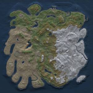 Thumbnail Rust Map: Procedural Map, Size: 4500, Seed: 1080325269, 15 Monuments