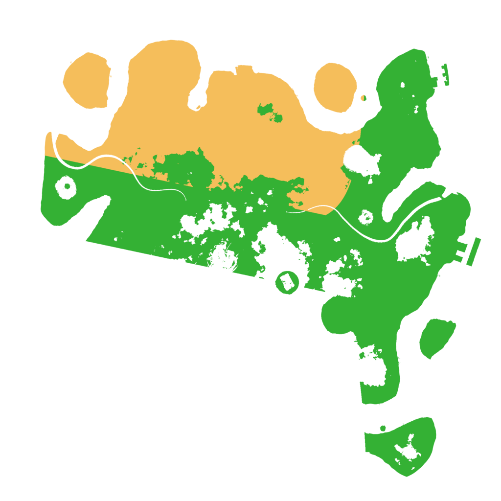 Biome Rust Map: Procedural Map, Size: 3500, Seed: 755464575