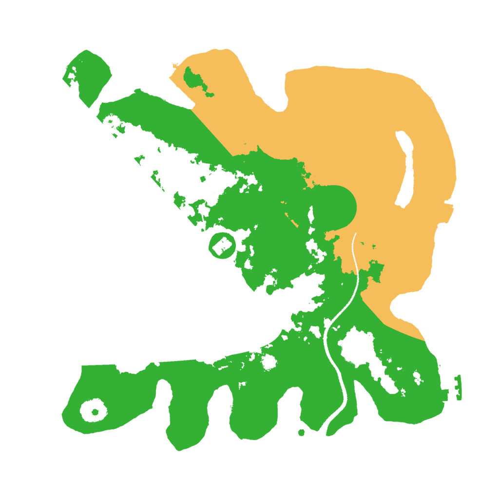 Biome Rust Map: Procedural Map, Size: 3000, Seed: 68697