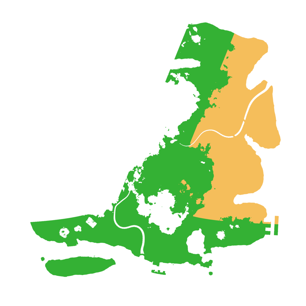 Biome Rust Map: Procedural Map, Size: 3200, Seed: 788603110