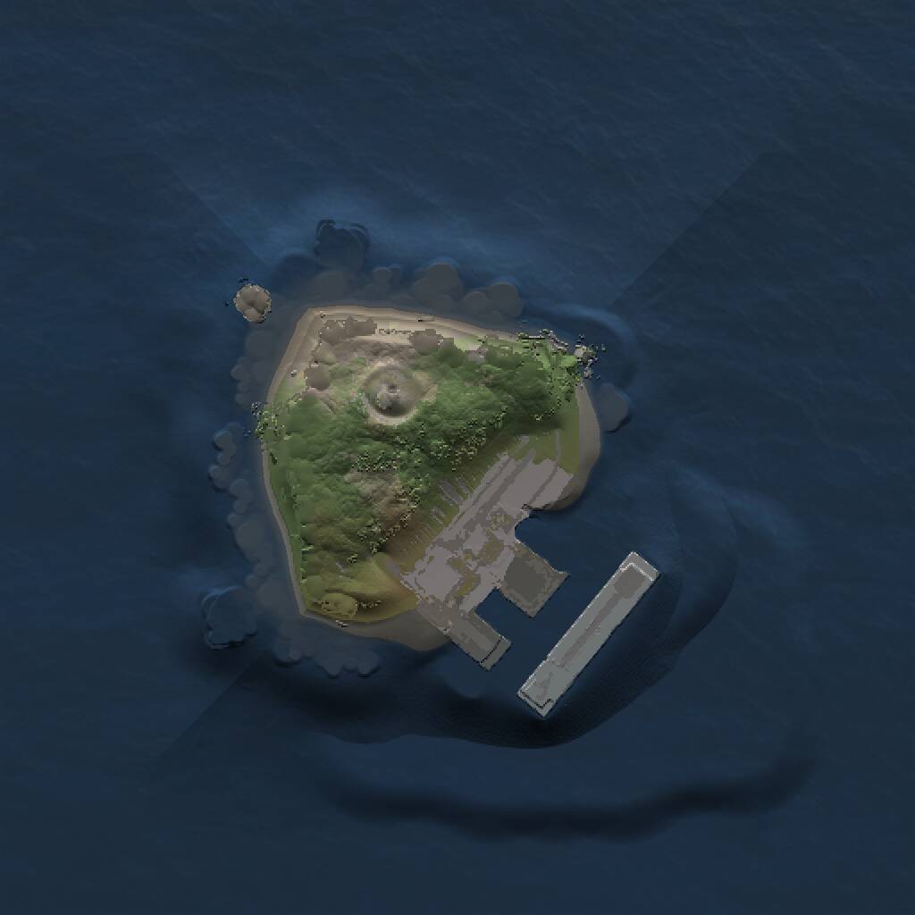 Rust Map: Procedural Map, Size: 1000, Seed: 775763866, 2 Monuments