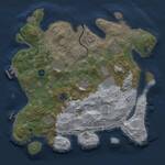 Thumbnail Rust Map: Procedural Map, Size: 3601, Seed: 481981, 14 Monuments