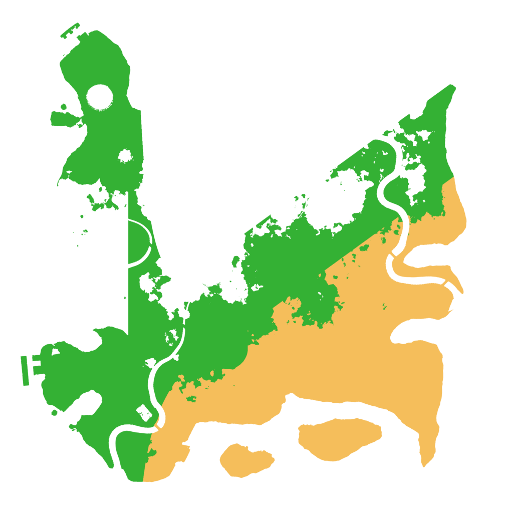 Biome Rust Map: Procedural Map, Size: 3500, Seed: 1072056697
