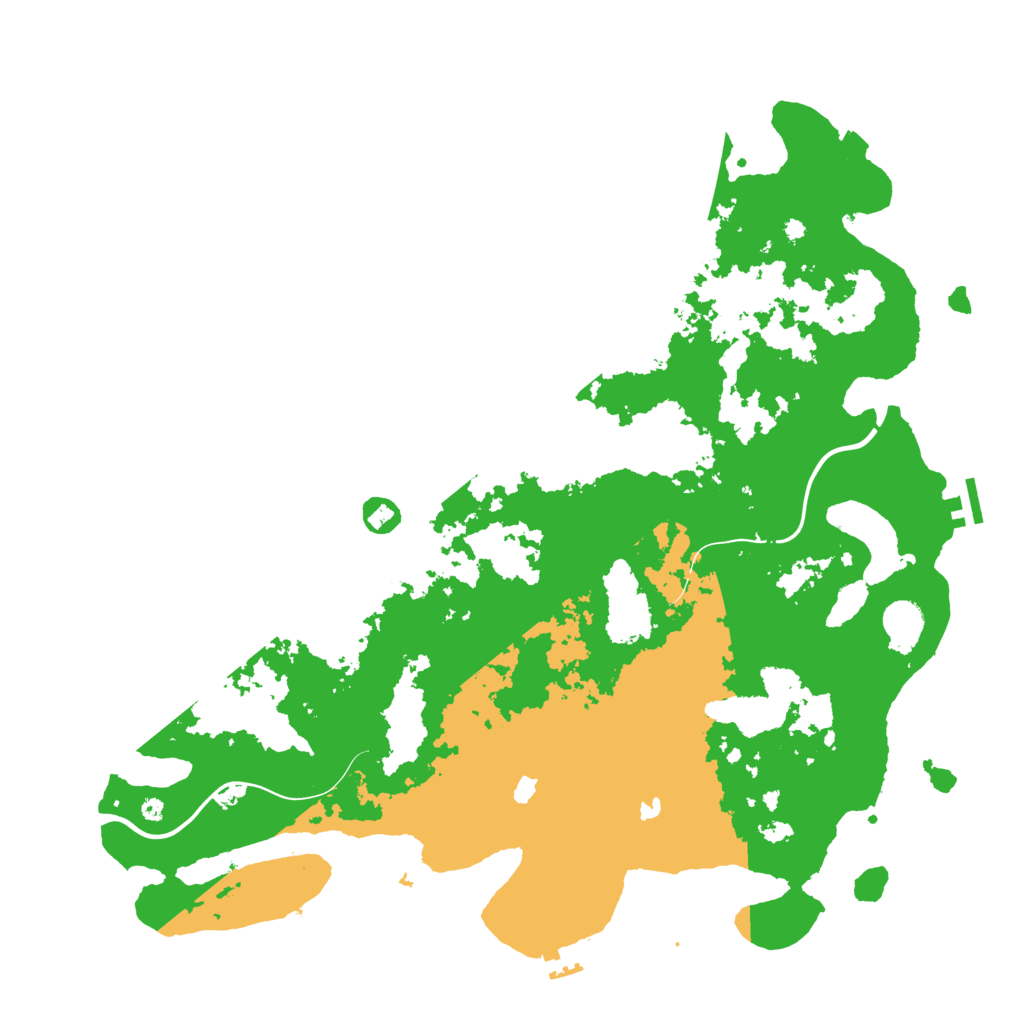 Biome Rust Map: Procedural Map, Size: 4500, Seed: 1864318553