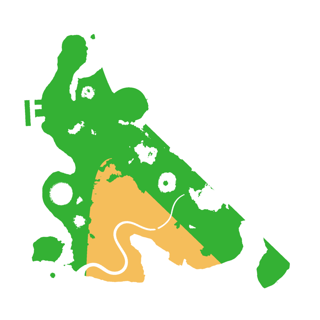 Biome Rust Map: Procedural Map, Size: 2500, Seed: 3992