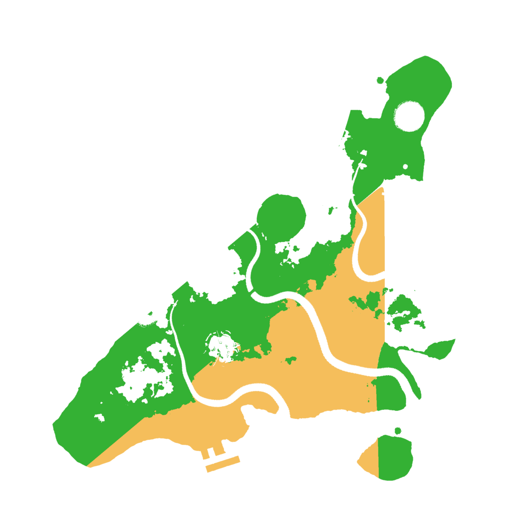 Biome Rust Map: Procedural Map, Size: 3000, Seed: 136070206